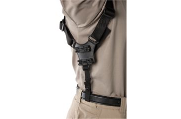 Image of Blackhawk Vertical Shoulder Holster, Right Hand, Black, Scoped 5-6.5in BBL Double Action, 40SV03BK-R