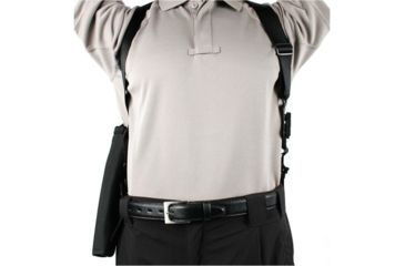 Image of Blackhawk Vertical Shoulder Holster, Left Hand, Black, 14&amp;16in T/C Contender/Encore, 40VH13BK-L