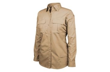 Image of Blackhawk Women's Long Sleeve Tactical Shirt, Khaki - Small 92TS01KH-SM