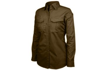 Image of BlackHawk Women's LT2 L/S Tactical Shirt, Chocolate Brown, Medium 92TS03CB-MD