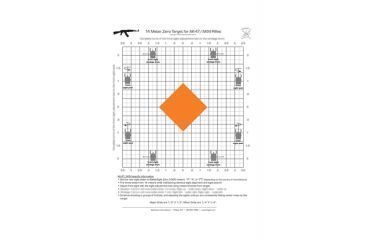 Image of Blackheart AK-47 Zero Targets 8.5x11 Inches 25 Pack