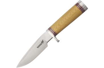 Image of Blackjack Classic Model 124 Antique Ivor Fixed Blade Knife, 7in, A2 Tool Steel, Drop Point, Antique Ivory, Micarta Handle BCB124AM