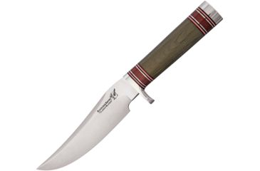 Image of Blackjack Classic Model 127 Fixed Blade Knife, 5.875in, A2 Tool Steel, Green, Canvas Micarta Handle BCB127GM