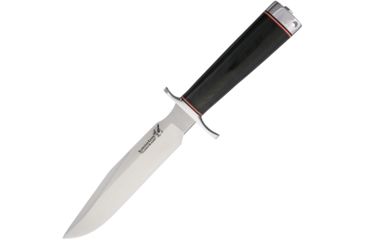 Image of Blackjack Classic Model 7 3V Steel Fixed Blade Knife, 7in, Standard Edge, Satin, Black, Canvas Micarta Handle BCB7BM3V