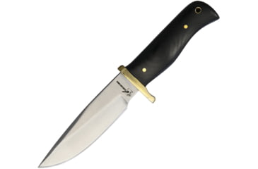Image of Blackjack International Small Hunter Black Micarta Knife, 3.5 satin finish stainless drop point blade, Black micarta handle, KE41-BJ067