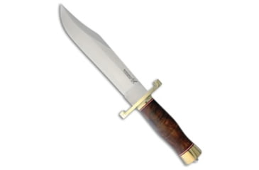 Image of Blackjack Knives BlackJack Classic Model 129 Bowie Fixed Blade Knife Turkish Walnut 9.25" Satin, Wood, A2, adult, BHQ-76091