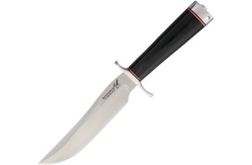 Image of Blackjack Model #3 Fighter Black Canvas Fixed Blade Knife, 7in, A2 Tool Steel, Standard Edge, Satin, Black, Canvas Micarta Handle BCB37BM