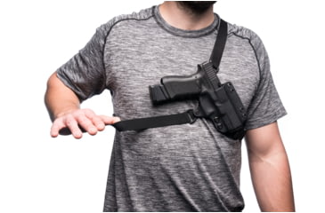 Image of BlackPoint Tactical Outback Kydex Chest Holster, Fits 5 in 1911, Right Hand, Black, 105836