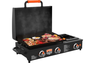 Image of Blackstone On The Go Table Top Griddle w/Side Burner, Black, 22in, 1860