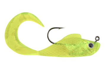 Image of Blaze Fishing Gear Rigged Grub Grub, 5, 3in, Chartreuse/Silver, RCM3-CS