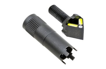 Image of Blitzkrieg Components AR-15 Chevron Front Sight Post w/ Tritium Dot And Tool, Green, ARCFS08LGTDT