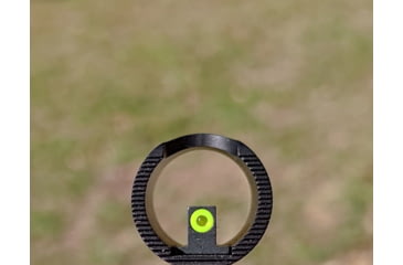 Image of Blitzkrieg Components Benelli/Beretta Flat Circle Dot Sight Post, Tritium Dot w/ Hood, Green, BNFCDGTD3H
