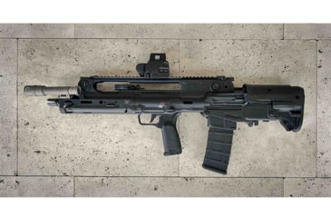 Image of BLK LBL Hellion/VHS-2 Handguard with Integrated Bipod, 16in, Black, BL-VHS2-B-SH-BLK