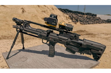 Image of BLK LBL Hellion/VHS-2 Handguard with Integrated Bipod, 16in, Black, BL-VHS2-B-SH-BLK