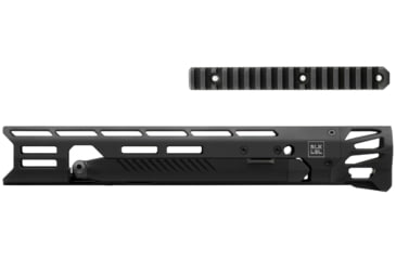 Image of BLK LBL Q Fix Handguard w/ Integral Bipod, Grey, 14 in, BL-Q FIX-B-14-GRY