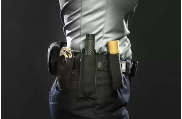 Image of Blue Force Gear Belt Mounted Ten-Speed Extendable Baton Pouch With Adjustable Belt Loop In, Black BT-TSP-BATON-01-BK