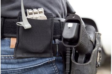 Image of Blue Force Gear Belt Mounted Ten-Speed Hand Cuff Pouch With Adjustable Belt Loop In, Black BT-TSP-CUFF-01-BK