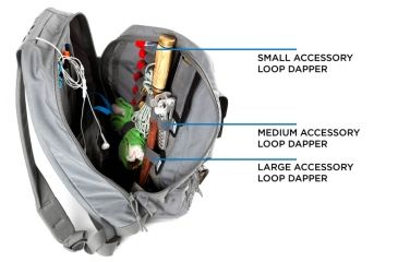 Image of Blue Force Gear Dapper Accessory Loops Medium, Half Size, Wolf Gray, Medium DAP-LOO-M-HALF-WF