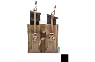 Image of Blue Force Gear Double Flapped Pistol Pouch, Black, HW-M-PISTOL-2-BG-BK