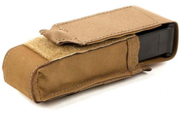 Image of Blue Force Gear Helium Whisper Single M4 Mag Pouch with Flap, 3 Cells, Coyote Brown, HW-M-1M4-3-CB