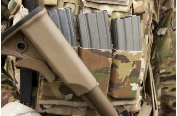 Image of Blue Force Gear Helium Whisper Ten Speed Horizontal Triple M4 Mag Pouch, Multicam HW-TSP-HZ-M4-3-MC