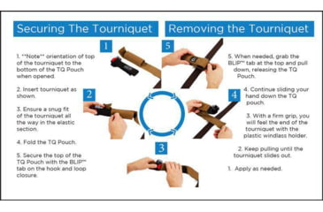 Image of Blue Force Gear Helium Whisper Tourniquet Pouch w/CAT Tourniquet, Black, HW-TQH-TNOW-CAT-BK