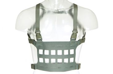 Image of Blue Force Gear Micro Rackminus 6 Column Chest Rig, Wolf Gray MM-CHESTRIG-5-WF