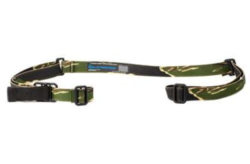 Image of Blue Force Gear Molded Acetal Adjuster, No Quick Release Attached with TriGlide instead of Loop Lock, Sling, 2-Point Combat Sling, Matte VCAS-125-OA-GTS