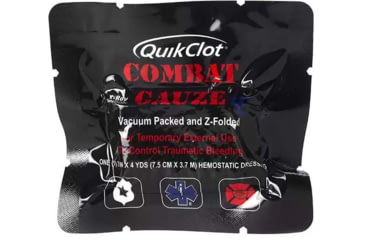 Image of Blue Force Gear QuikClot Hemostatic LE, Black, P-MED-QUIKCLOT-BK-RTL