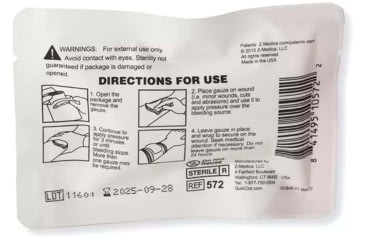 Image of Blue Force Gear QuikClot Hemostatic, White, P-MED-QUIKCLOT-WH-RTL