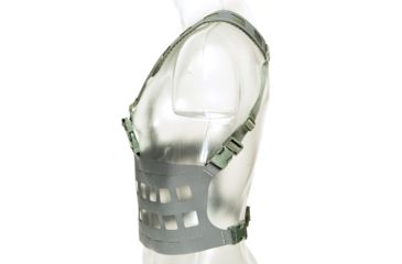 Image of Blue Force Gear Rackminus 12 Column Chest Rig, Wolf Gray MM-CHESTRIG-1-WF
