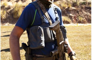 Image of Blue Force Gear Rackminus 12 Column Chest Rig, Wolf Gray MM-CHESTRIG-1-WF