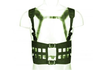 Image of Blue Force Gear Splitminus 12 Column Split Front Chest Rig, OD Green MM-CHESTRIG-2-OD