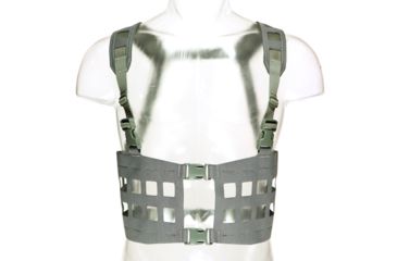 Image of Blue Force Gear Splitminus 12 Column Split Front Chest Rig, Wolf Gray MM-CHESTRIG-2-WF
