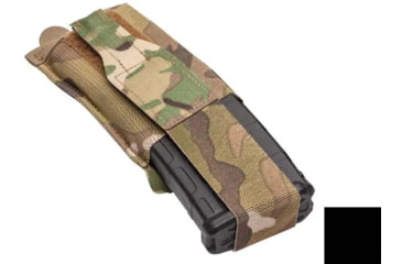 Image of Blue Force Gear Ten-Speed Single M4 Mag Pouch With Flap, Black, HW-TSP-M4-1-FLAP-BK