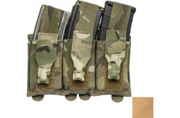 Image of Blue Force Gear Ten-Speed Triple M4 Mag Pouch with Flap, Coyote Brown, HW-TSP-M4-3-FLAP-CB