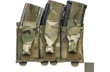 Image of Blue Force Gear Ten-Speed Triple M4 Mag Pouch with Flap, Ranger Green, HW-TSP-M4-3-FLAP-RG