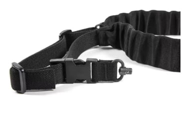 Image of Blue Force Gear UDC Padded Bungee One Point Sling With Push Button Adapter, Black, UDC-200-BG-PB-BK
