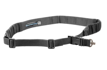 Image of Blue Force Gear UDC Padded Bungee One Point Sling With Push Button Adapter, Black, UDC-200-BG-PB-BK