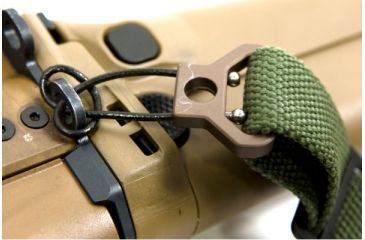 Image of Blue Force Gear Universal Wire Loop With Push Button Socket, 2.55in Length, Coyote Brown, 2.55in UWL-PB-255-CB