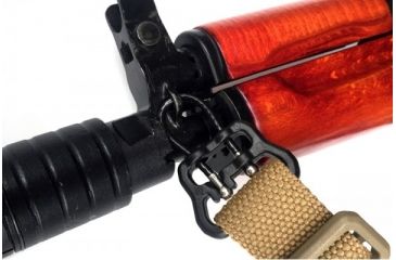 Image of Blue Force Gear Universal Wire Loop, With U Loop, For 1in Slings And Smaller, Black, for 1in slings and smaller UWL-UL1-100-BK