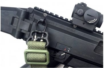 Image of Blue Force Gear Universal Wire Loop, With U Loop, For 1in Slings And Smaller, Black, for 1in slings and smaller UWL-UL1-100-BK