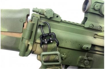 Image of Blue Force Gear Universal Wire Loop, With U Loop, For 1in Slings And Smaller, Black, for 1in slings and smaller UWL-UL1-100-BK