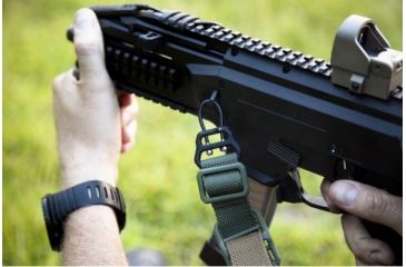 Image of Blue Force Gear Universal Wire Loop, With U Loop, For 1in Slings And Smaller, Black, for 1in slings and smaller UWL-UL1-100-BK