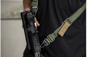 Image of Blue Force Gear Universal Wire Loop, With U Loop, For 1in Slings And Smaller, Black, for 1in slings and smaller UWL-UL1-100-BK