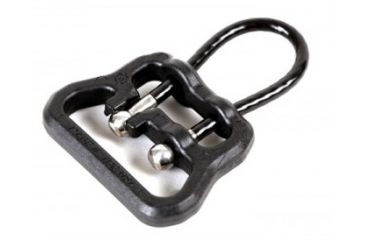 Image of Blue Force Gear Universal Wire Loop, With U Loop, For 1.25in Slings And Larger, Black, for 1.25in slings and smaller UWL-UL1-125-BK