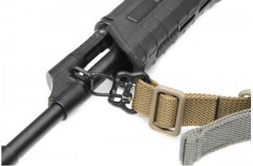 Image of Blue Force Gear Universal Wire Loop, With U Loop, For 1.25in Slings And Larger, Black, for 1.25in slings and smaller UWL-UL1-125-BK