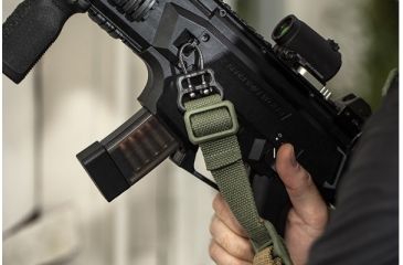 Image of Blue Force Gear Universal Wire Loop, With U Loop, For 1.25in Slings And Larger, Black, for 1.25in slings and smaller UWL-UL1-125-BK