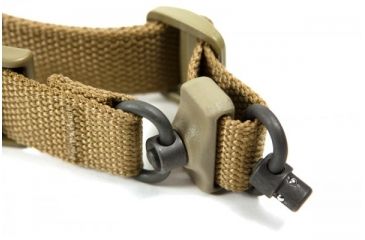 Image of Blue Force Gear Vickers 2-To-1 Sling, Red Swivel Version, Nylon Adjuster And Hardware, Coyote Brown VCAS-2TO1-RED-125-AA-CB