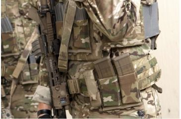 Image of Blue Force Gear Vickers 2-To-1 Sling, Red Swivel Version, Nylon Adjuster And Hardware, Multicam VCAS-2TO1-RED-125-AA-MC